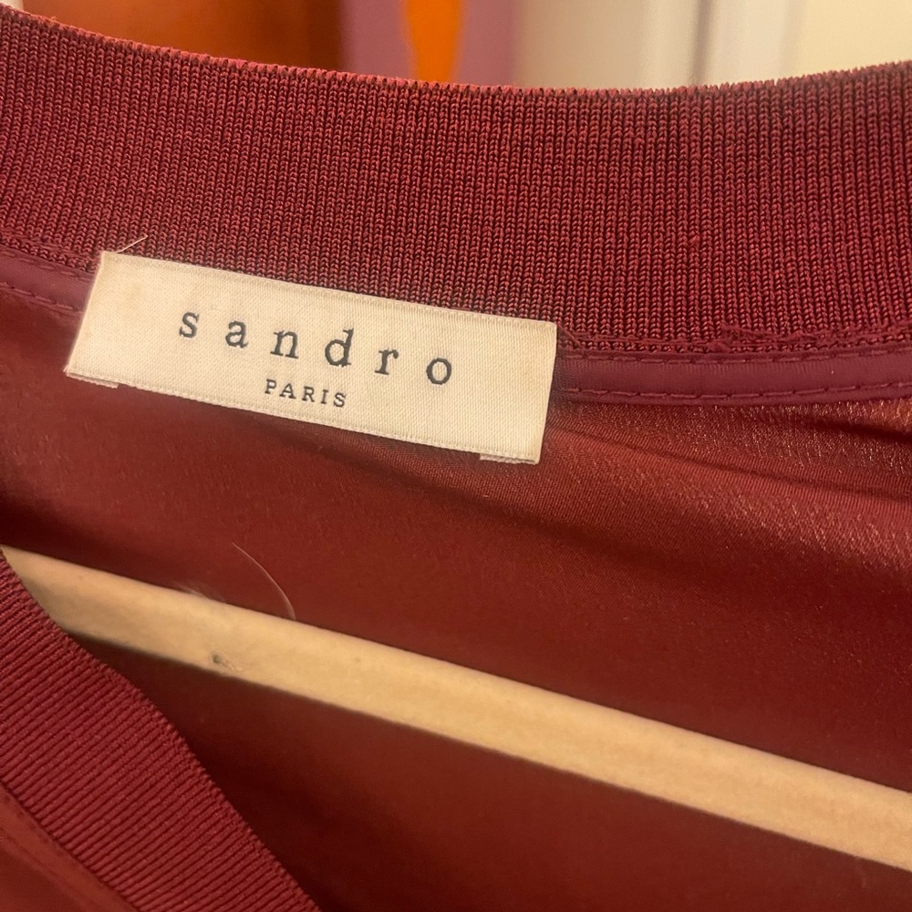 Burgundy Sandro top